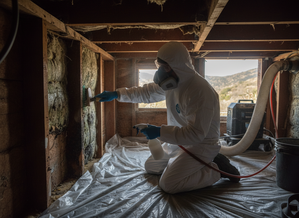 crawl space mold removal in Woodland Hills